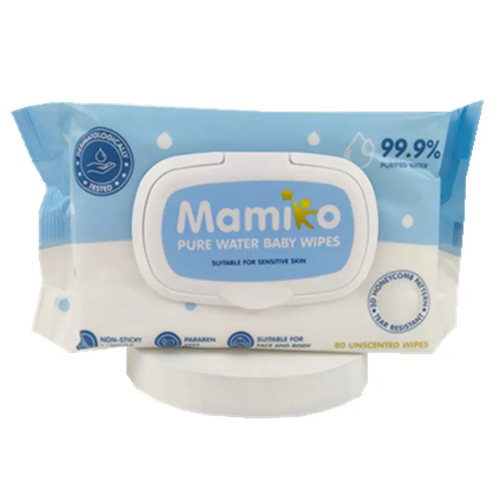 Main Bouche Sensible Sec Flushable Cas Voyage Peau Bio Bébé Lingettes Mouchoirs Humides Essuyer Naturel Doux Avec Couvercle