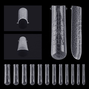 BQAN İpuçları yumuşak oje yanlış Oem çift formları özel etiket uzun tabut orta kare tam kapak tırnak ipuçları - Product Image 2