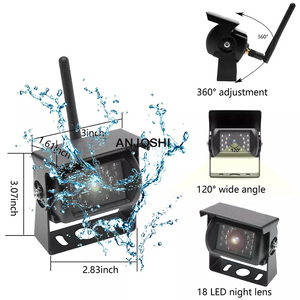 Cámara de respaldo inalámbrica para camioneta y furgoneta, sistema de Monitor HD de 7 pulgadas, cámara de visión trasera - Product Image 2