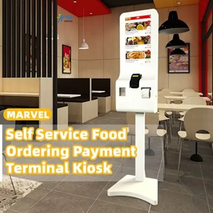 27 "kendinden ödeme makinesi Self servis sipariş ödeme Kiosk sipariş makinesi Self-Service Kiosk küçük kompakt Fast Food Kiosk - Product Image 6