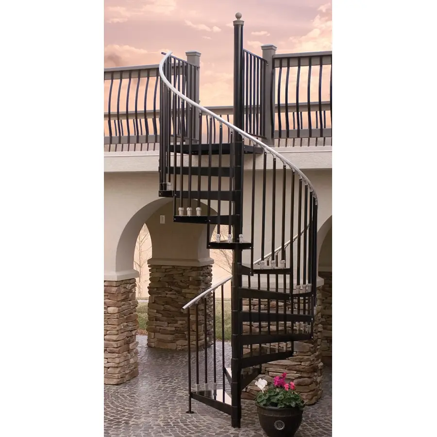 indoor or outdoor wrought iron Spiral Stairs or hot galvanized steel spiral staircase