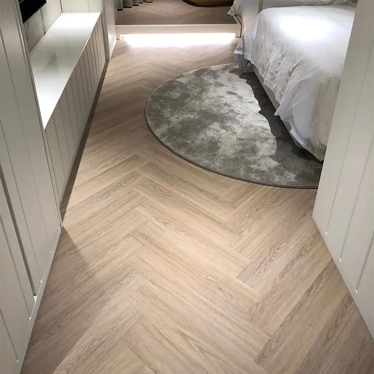 Modern Unilin Click Lock LVT Design a spina di pesce piastrelle in PVC SPC pavimenti in vinile