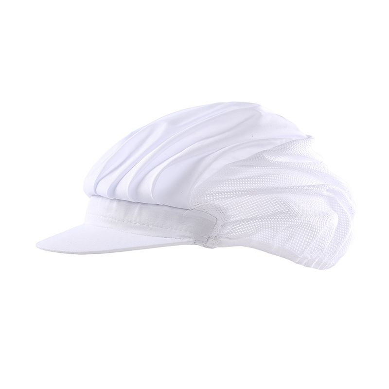 White Half Net Food Cap