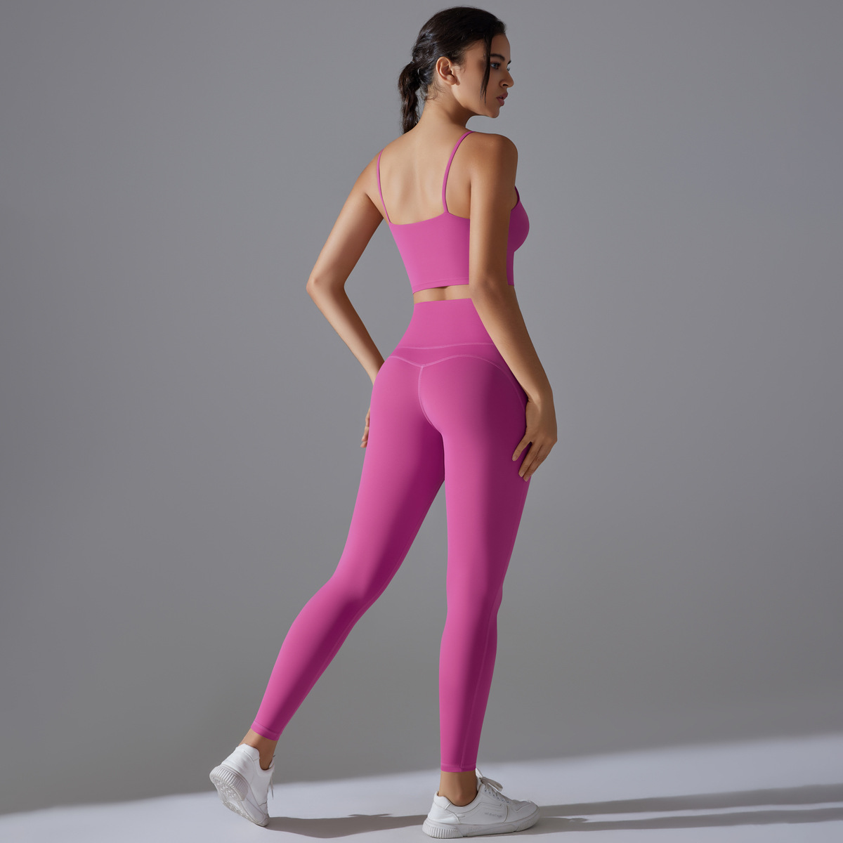 7003 vest + 7053 antibacterial trousers - pink lychee