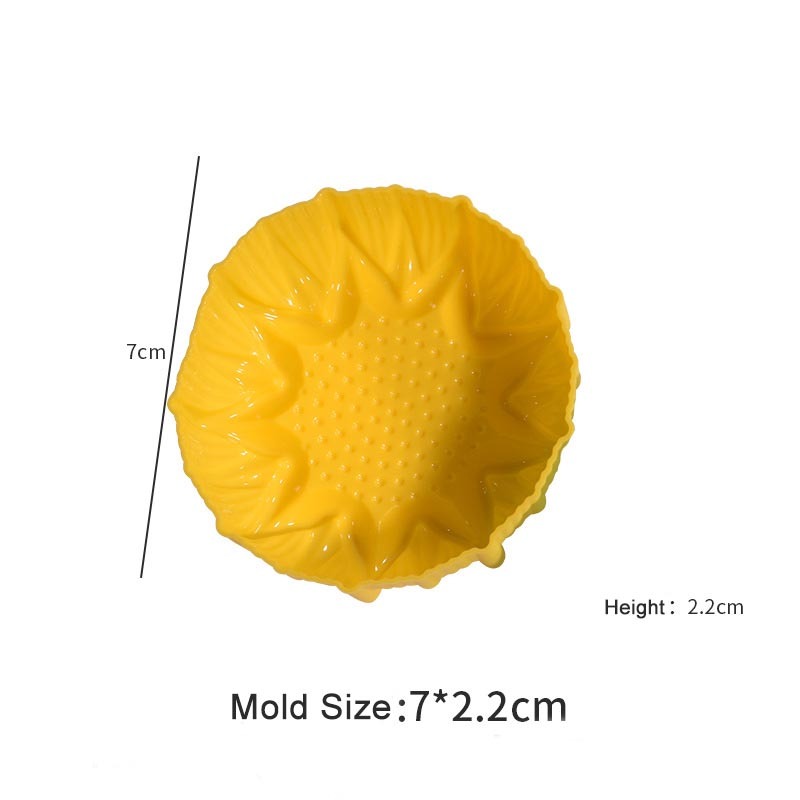 Stampo per muffin a forma di girasole giallo