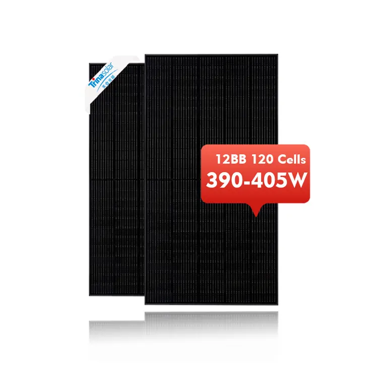 איכות העליון trina ואת המחיר הטוב ביותר 405w monocrystalline perc לוח סולארי חתוך שחור במלאי