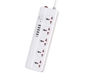 5つのコンセント220vコンセント5 Way Us標準パワーストリップマルチエクステンションソケット付き - Product Image 1