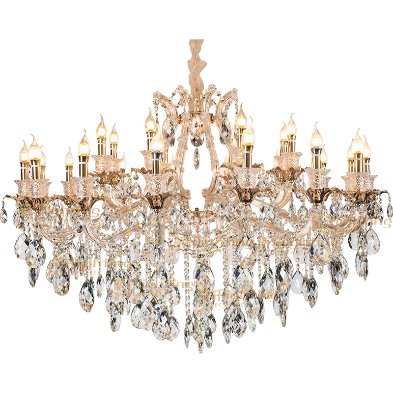 High quality custom living room Classic clip lamp large lights lighting crystal chandelier luxury modern