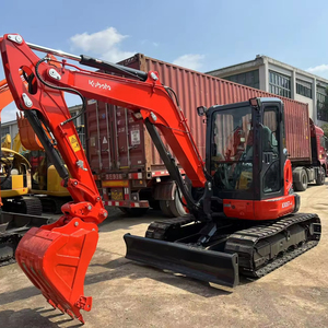 İkinci el mini ekskavatör kuexcavator <span class=keywords><strong>KX057</strong></span>-4 küçük kazıcı 5.5ton ile kauçuk bloğu <span class=keywords><strong>KX057</strong></span> U55 kukumini kullanılmış ekskavatör kullanılır