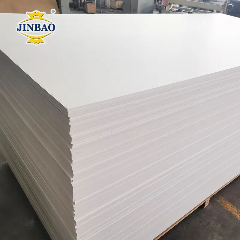 JINBAO poliuretano corrugado 5mm fabricación decorativa termoformado expandido 3mm negro libre celuka tablero de hoja de espuma de PVC