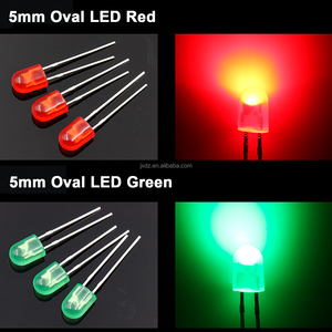 LED ไดโอด5*4*6มม. 2pin 5มม. LED สีเขียวรูปไข่กระจายรูปร่างสำหรับโมดูลจอแสดงผล LED - Product Image 4