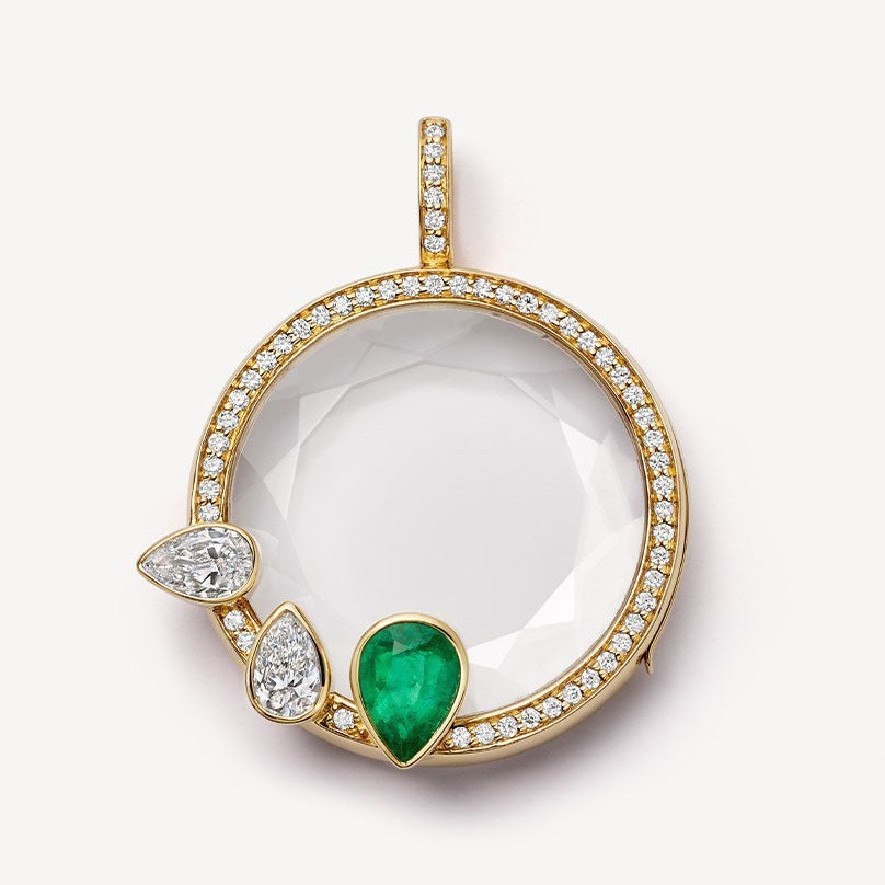 Collier boîte à phases transparente chaîne d-o