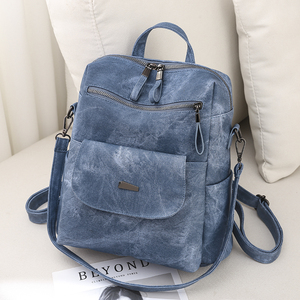 Estilo americano Primavera Señoras Cuero Volver Lindo Pequeño Entrenamiento Gimnasio Mujeres Mochila Cadena C Pu Lady Bag - Product Image 4