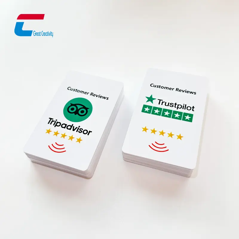 Cá nhân Google xem xét dấu hiệu NFC quét mã Acrylic 13.56MHz NFC xã hội Google xem xét thẻ