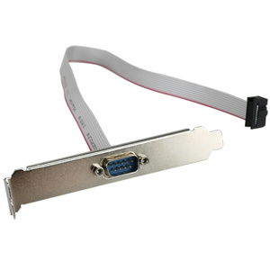 RS232 Serial D-Sub Conectores DB9 Macho para IDC 10-Pin Female Ribbon Cable Full-High DB9 para conectividade conveniente