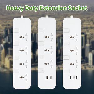 3 4 5 6 yollu 220V 230V evrensel çok fiş duvar elektrik dalgalanma koruyucusu dişi uçlu uzatma kablosu - Product Image 5