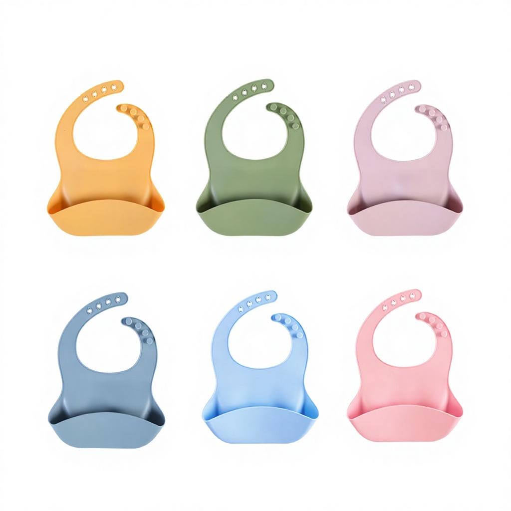 Colorful Large bib blank - light blue