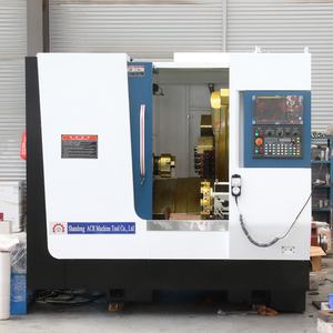 Máquina de torno TCK46A Centros de torneado de cama inclinada con mandril hidráulico Torno CNC multifuncional