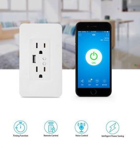 Ewelink <strong>Multi</strong> <strong>Function</strong> Wifi Wall <strong>USB</strong> Outlet Wifi Smart <strong>Socket</strong> 16A US Support Alexa Google Home Voice Control - Product Image 3