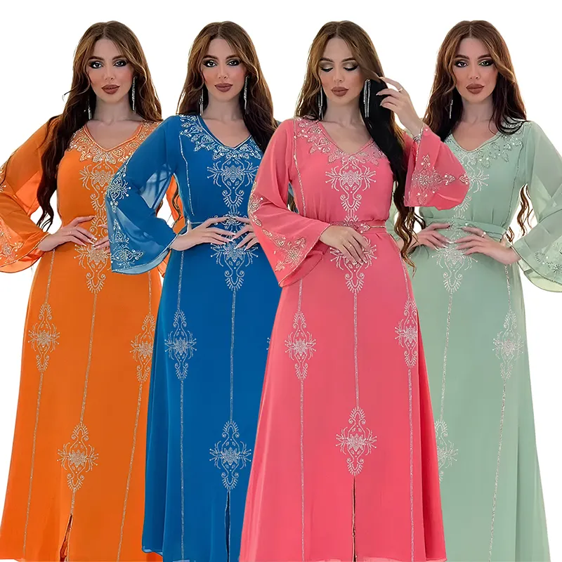 CY500176 Modest Fashion Dubai Abaya caftano Dress arabo musulmano Party marocchino caftano abiti