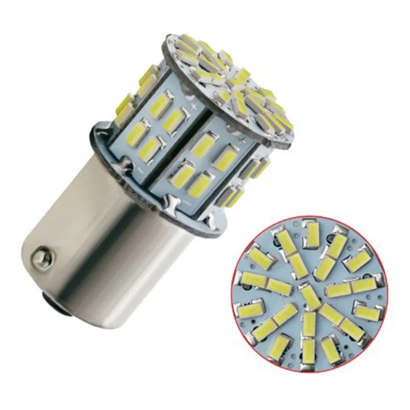 24V Weiß P21W 1156 BA15S 1157 1206 50SMD LED-Lampe 400LM Fahrzeuge Backup Rücklicht Blinker Standlicht anzeige