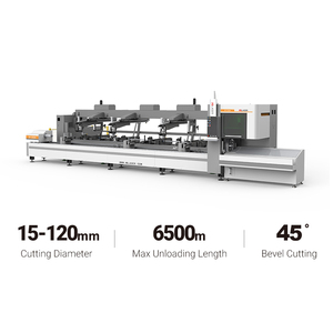 JQLASER 3000W <strong>Auto</strong> <strong>Loading</strong> <strong>Unloading</strong> Laser Tube Pipe Cutter Metal Aluminum Tube Laser Cutting <strong>Machine</strong> - Product Image 2