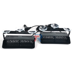 ไฟกะพริบฉุกเฉินบนแดชบอร์ด8 LED 8W ไฟแฟลชเตือนเพื่อความปลอดภัยภายในกระจกหน้าพร้อม PC + ABS - Product Image 3