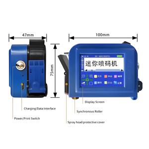 Tragbarer Handheld 25,4mm Mini-Tinten strahl drucker Produktions datum Oberflächen druck flasche QR-Code Chargen nummer Drucker codier maschine