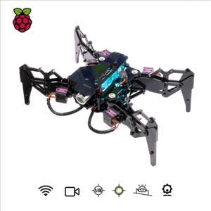 Adeept darkpaw ชุดหุ่นยนต์แมงมุมสี่แฉกสำหรับ <span class=keywords><strong>Raspberry</strong></span> <span class=keywords><strong>Pi</strong></span> (ไม่รวมบอร์ดราสเบอร์รี่ <span class=keywords><strong>Pi</strong></span>