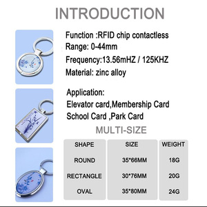 13,56 МГц эпоксидный NFC Брелок для двери контроль доступа металлический RFID брелок NTAG 213 металлические NFC Брелки - Product Image 6