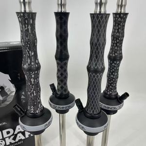 シーシャナイロンステンレス鋼スモークラウンジバーシーシャセットボックス梱包パンダ水ギセル