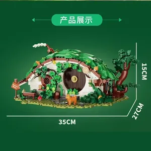 Dk6031 Sáng Tạo Lùn Quê Hương Cabin Gạch Moc DIY Nhà Mô Hình Đồ Chơi 1088Pcs Lắp Ráp Câu Đố Xây Dựng Khối Thiết Lập Cho Trẻ Em Quà Tặng - Product Image 5