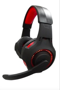 Auriculares con cable para jugadores con LED colorido USB/conector Jack de 3,5mm Auriculares para juegos de PC para computadora - Product Image 3
