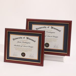 Hiện đại cổ điển A4 giải thưởng giấy chứng nhận tài liệu bằng tốt nghiệp khung tùy chỉnh màu sắc và kích thước nhựa khung ảnh nhà máy bán buôn - Product Image 1