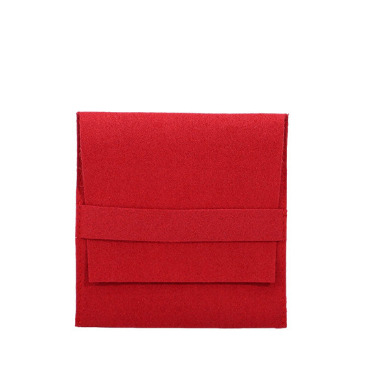 Red jewelry pouch
