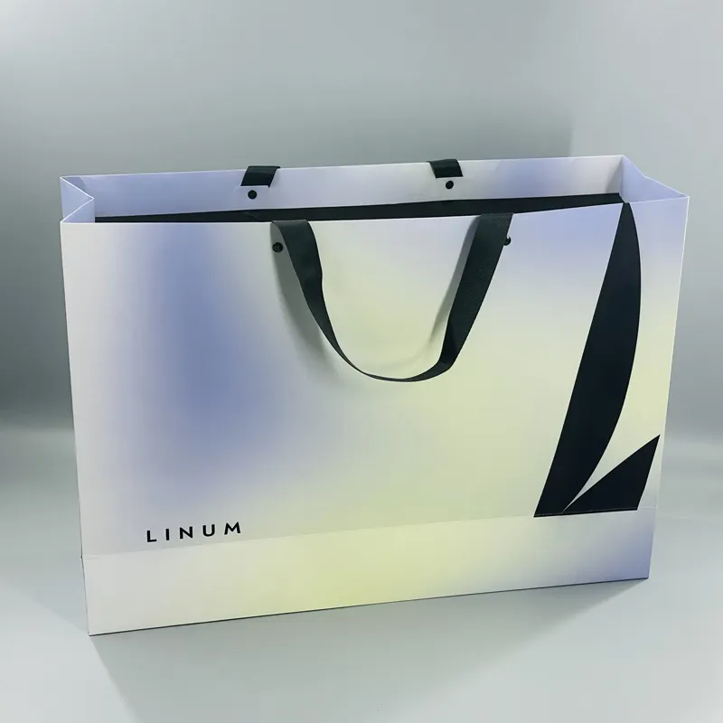 Bolsas y cajas de papel de regalo de lujo de cartón reciclado personalizado con asa para bolsa de compras con su propio logotipo