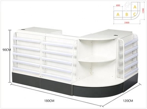 零售商店金属收银台方便商店结帐柜台与展示架 - Product Image 5