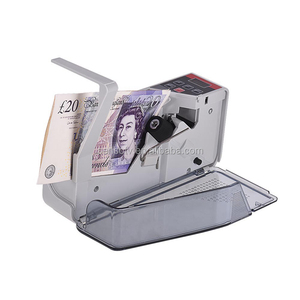 Mini contador de dinero portátil, máquina contadora de billetes en efectivo en todo el mundo con pantalla LED, enchufe Financiero Europeo/estadounidense - Product Image 1