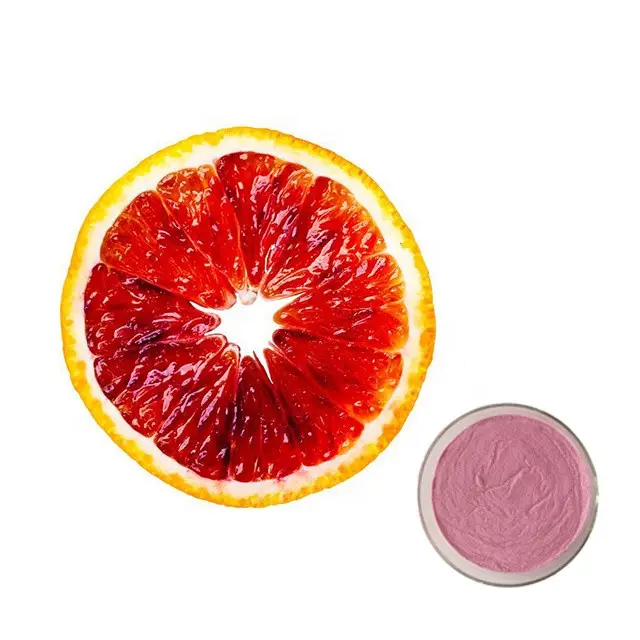 Rico en vitaminas Polvo de naranja natural Polvo de jugo de naranja de sangre de grado superior