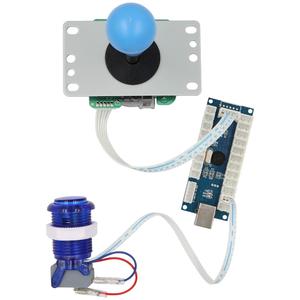 Joystick SJ @ JX 2 para juegos de Arcade, Kit DIY de botones con Logo LED, 8 vías, Cable codificador USB, controlador para PC, MAME, Raspberry - Product Image 5