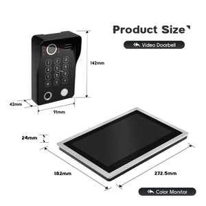 High Quality <strong>TCP</strong>/<strong>IP</strong> <strong>Video</strong> <strong>Intercom</strong> Doorbell <strong>System</strong> with 10.1 Inch Indoor Monitor and FIngerprint Outdoor Unit Unlock for Villa