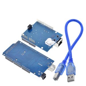 TZT UNO Ethernet W5100 scheda di espansione di rete SD card Shield per arduino con Mega 2560 R3 Mega2560 REV3