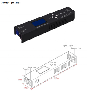 <strong>DMX</strong> Artnet <strong>Led</strong> <strong>Controller</strong> Stage Lights Dimmer Structure for Lights Rgbw Control Dj <strong>Controller</strong> Inbuilt 200W Power Supply - Product Image 1