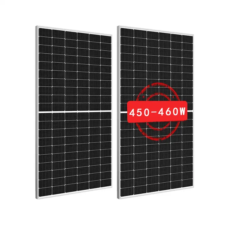 Panneau photovoltaïque mono promotionnel chaud haute efficacité 182mm demi-cellule 440w 445w 450w 455w 460w panneau solaire