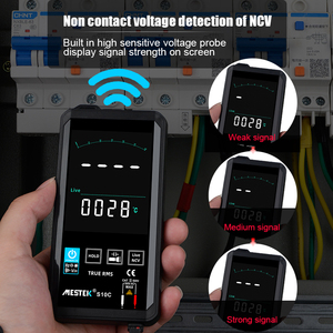 Multímetro digital Smart DC Bar True RMS Auto Tester Condensador de transistor profesional Multímetro de pantalla a color táctil - Product Image 3