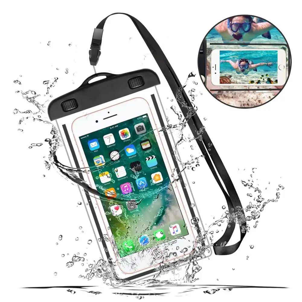 人気の電話ドライバッグダイビング水中防水ケースカバー携帯電話防水バッグ