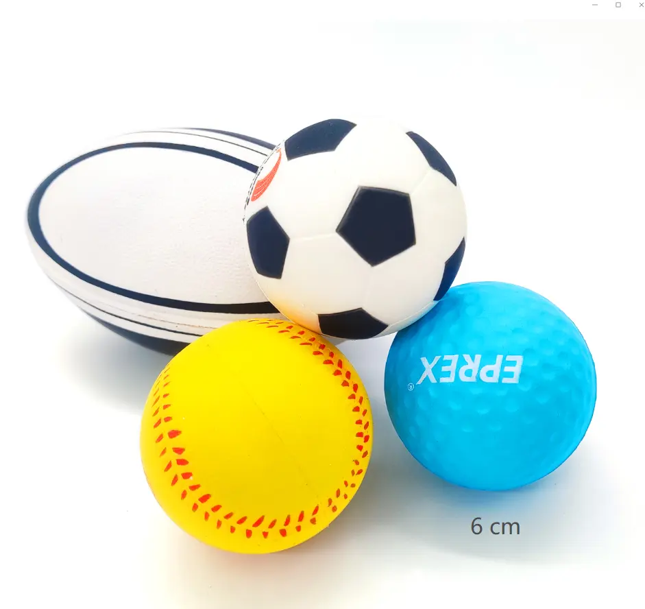 Promotional custom logo print PU foam stress ball anti stress foam ball PU foam squeeze ball