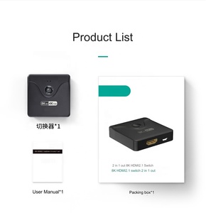 8K <strong>HDMI</strong> Bidirectional <strong>Switch</strong> <strong>2</strong> in 1 Out 1 in <strong>2</strong> Out <strong>HDMI</strong> Splitter <strong>HDMI</strong> Switcher for Laptop TV Display - Product Image 6
