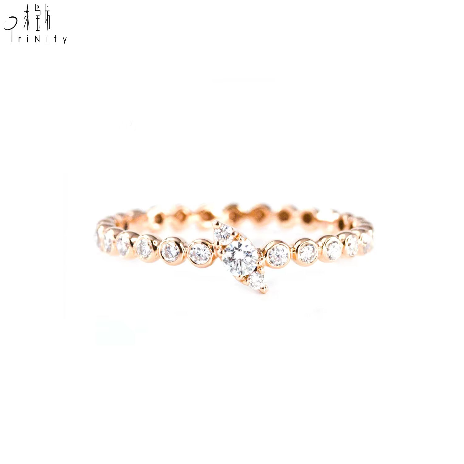 Or rose massif 18 carats