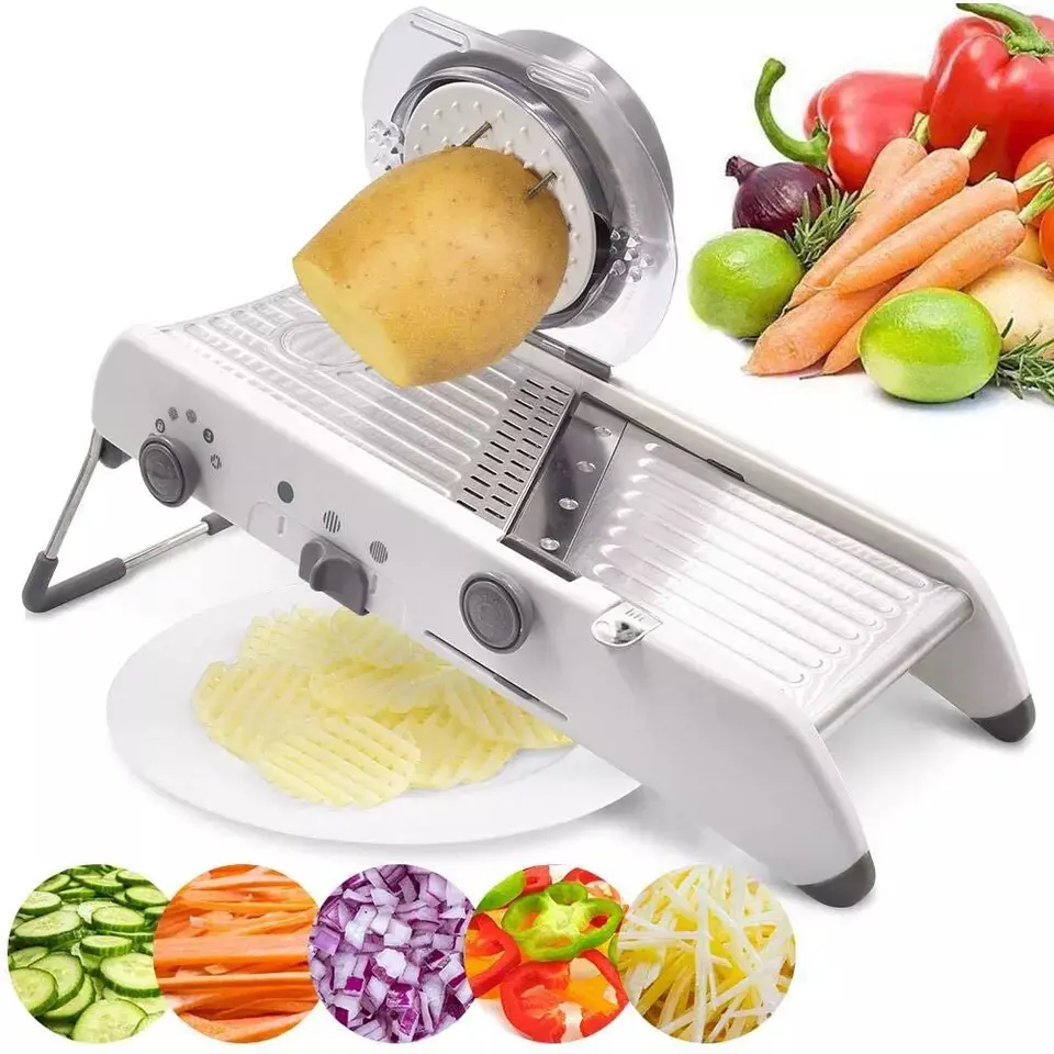 Taglierina manuale per mandolino da cucina trituratore per verdure multifunzione in acciaio inossidabile frutta tritatutto grattugia affettatrice per mandolino